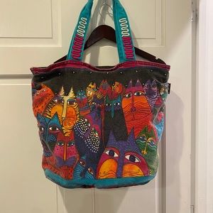 Laurel Burch Fantasticats vintage tote
